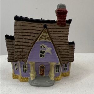 1995 Hallmark Miniature Purple and Brown Haunted House